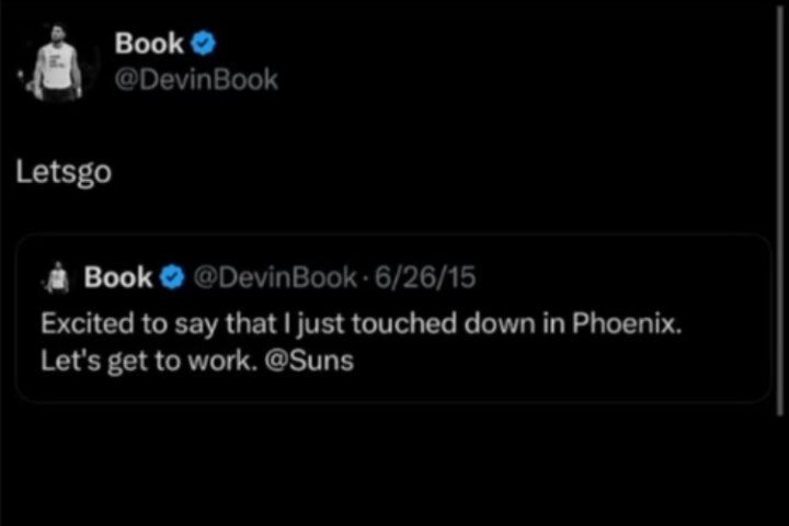 續(xù)約至2030！布克轉(zhuǎn)發(fā)自己15年13順位被選中推文：開干??