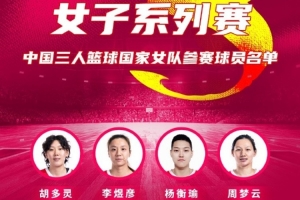 FIBA3x3布加勒斯特站中國女隊(duì)名單：胡多靈&李煜彥&周夢(mèng)云&楊衡瑜