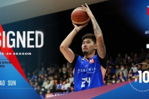 降了一個級別！孫思堯繼續(xù)征戰(zhàn)B聯(lián)賽 簽約B2聯(lián)賽俱樂部福岡新銳