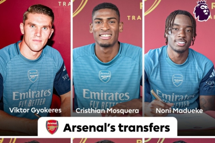 軍備競(jìng)賽??阿森納今夏2.2億歐簽6將&還有意埃澤，支出要破3億？