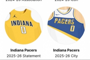 致敬經(jīng)典！美記：步行者新賽季城市版球衣款式為80年代的復(fù)古同款