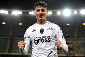 全市場：S-埃斯波西托將400萬歐加盟帕爾馬，國米保留50%二轉分成