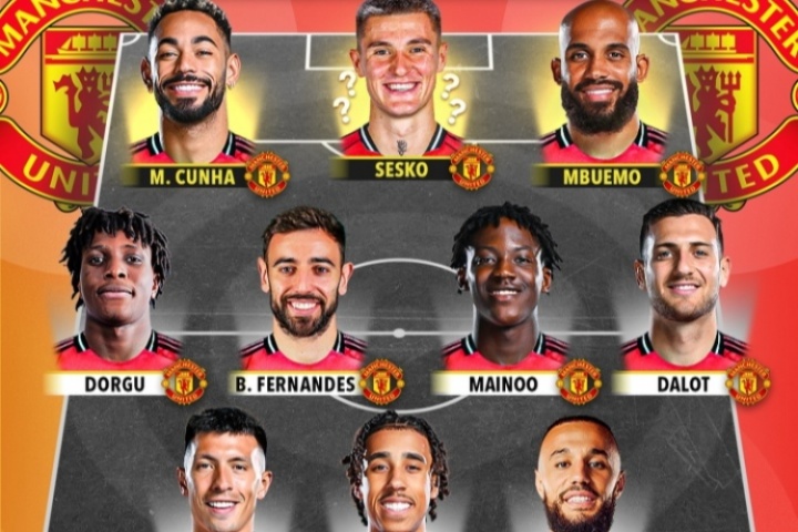 8500萬簽塞斯科！曼聯(lián)潛在首發(fā)：多納魯馬加盟 庫尼亞姆貝莫在列