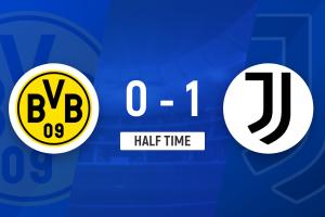 半場(chǎng)-胡爾梅斯謝幕戰(zhàn)坎比亞索破門(mén) 尤文圖斯1-0多特蒙德