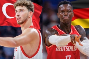 熱身賽德國(guó)73-71險(xiǎn)勝土耳其 施羅德22分小瓦17分 申京獨(dú)攬25分9板