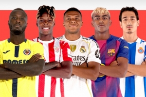 西甲8月最佳球員候選：姆巴佩、亞馬爾領銜，尼科、N-佩佩在列