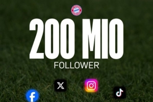 拜仁全社媒粉絲數(shù)突破兩億，凱恩諾伊爾等球員出鏡感謝球迷支持