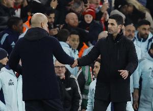 徒弟克師傅，阿爾特塔是英超首位連續(xù)5場(chǎng)對(duì)陣瓜迪奧拉不敗的教練