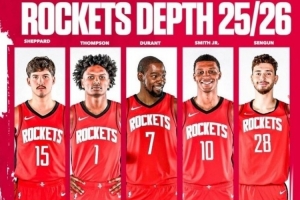 美記：火箭陣容依然強(qiáng)勁 不過他們會懷念范弗里特的組織和智慧