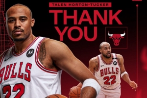 告別NBA轉(zhuǎn)戰(zhàn)土耳其聯(lián)賽！公牛官方曬圖致謝霍頓-塔克