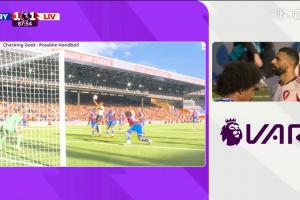 英超官方：沒有證據(jù)證明薩拉赫手球，利物浦進球經(jīng)VAR檢查判有效