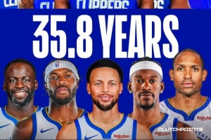 美媒對(duì)比新賽季潛在首發(fā)平均年齡：快船31.6歲VS勇士35.8歲