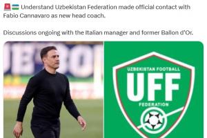 羅馬諾：卡納瓦羅獲烏茲別克斯坦足協(xié)正式接觸，正討論執(zhí)教國家隊