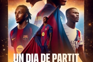 巴薩官推曬海報預(yù)熱對陣巴黎：拉什福德、亞馬爾、孔德出鏡