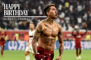 利物浦祝菲爾米諾34歲生日快樂，效力期間出戰(zhàn)362場(chǎng)111球76助