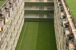 伯納烏球場(chǎng)的地下景象??