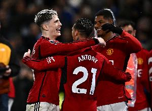 都很好??曼聯(lián)贏球，拉什福德霍伊倫進(jìn)球奧納納零封加納喬險(xiǎn)造點(diǎn)