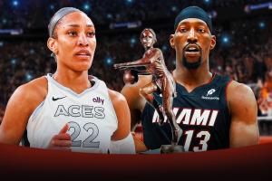 女強(qiáng)男弱？阿賈半場(chǎng)17+7+2帽 阿德巴約7中1僅4分4板