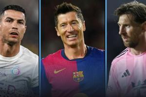 現(xiàn)役射手榜前十：C羅梅西萊萬前三，蘇牙600球第四，內(nèi)馬爾第10