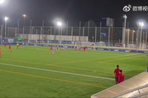 張林峒首發(fā)出戰(zhàn)破門連續(xù)三輪收獲進(jìn)球，達(dá)姆U16A隊(duì)1-2西班牙人