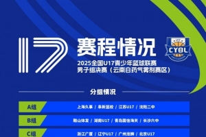 賽程發(fā)布！全國(guó)U17青少年籃球聯(lián)賽男子組決賽將于10月21日開(kāi)賽