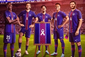 巴黎球員將身穿特制球衣宣傳抗擊乳腺癌，落場版球衣將拍賣捐款