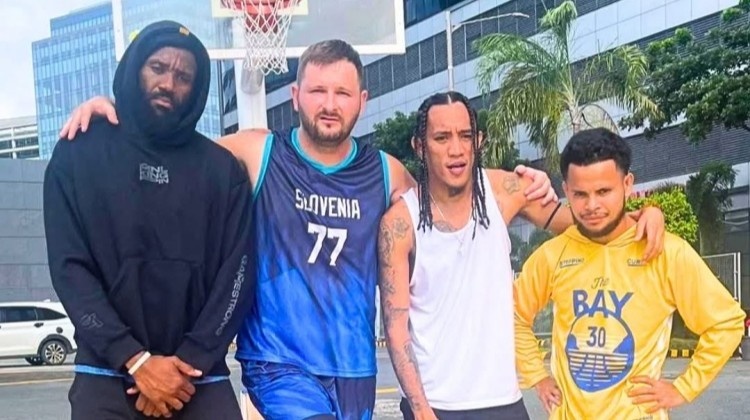 大聲說出他們的名字！FIBA轉(zhuǎn)發(fā)山寨詹姆斯&東契奇&庫里等人合照！