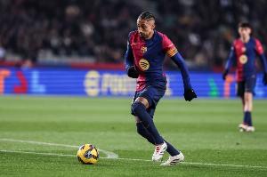 記者：拉菲尼亞將缺席對陣奧林匹亞科斯的歐冠比賽