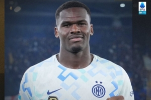 攻入唯一進(jìn)球！博尼當(dāng)選國(guó)米vs羅馬全場(chǎng)最佳球員