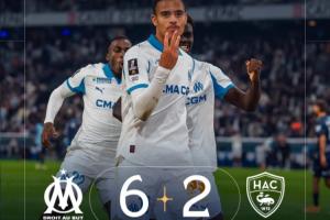 青木大四喜+9分鐘戴帽！馬賽狂攬5連勝登頂法甲，格林伍德6球3助