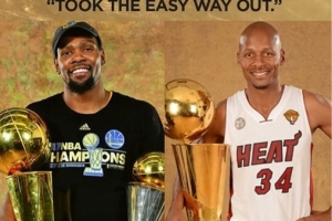 皮爾斯：雷-阿倫和杜蘭特都去了剛擊敗他們的球隊 這是批評的來源