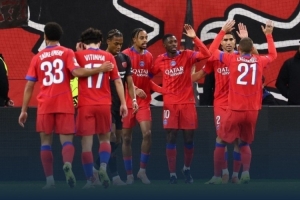 巴黎圣日耳曼在歐冠取得六連勝，追平隊史歐冠連勝記錄