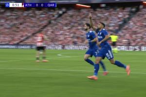 畢巴開(kāi)場(chǎng)丟球！在3場(chǎng)歐戰(zhàn)第1分鐘破門(mén)，卡拉巴赫前鋒是歷史首人