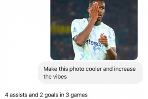 國(guó)米官推整活A(yù)I要給博尼修圖，AI答復(fù)：3場(chǎng)2球4助，沒法更嗨了