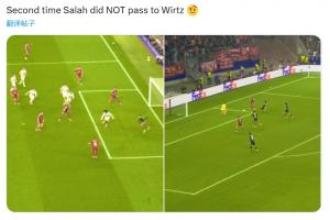連續(xù)兩場(chǎng)了！推特球迷曬圖熱議：薩拉赫不傳維爾茨??