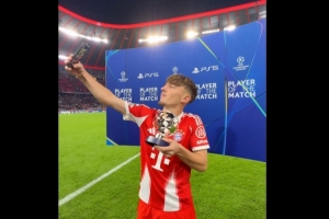 完美一夜！17歲卡爾歐冠生涯首次首發(fā)+進(jìn)球+創(chuàng)隊(duì)史紀(jì)錄+當(dāng)選MVP