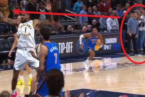 ??眼神也忒好了？裁判表示切特發(fā)球被搶斷前戴格諾特已喊出暫停