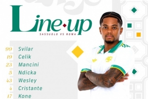 羅馬客戰(zhàn)薩索洛首發(fā)：迪巴拉領(lǐng)銜，利昂-貝利、齊米卡斯在列