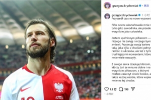 35歲波蘭后腰克里喬維亞克官宣退役：作為球員，我已了無遺憾