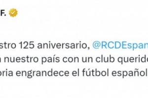 皇馬社媒：祝賀西班牙人成立125周年，你們?yōu)槲靼嘌雷闱蛟龉馓聿? >
                                        </div>
                                    </div>
                                                                        <div   id=