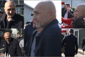 只待官宣！斯帕萊蒂抵達尤文總部，受到球迷歡迎并簽名合影留念