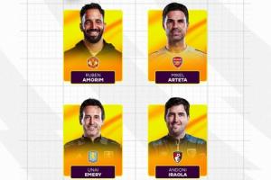 阿莫林首次入選！英超10月最佳主帥候選：阿莫林、阿爾特塔在列