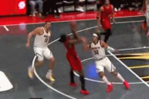 戈登關(guān)鍵犯規(guī)！格蘭特兩罰兩中 開拓者領(lǐng)先兩分時間還剩1.4秒！