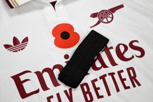 官方：阿森納本場比賽雙方將佩戴黑紗，向兩名離世球員致哀