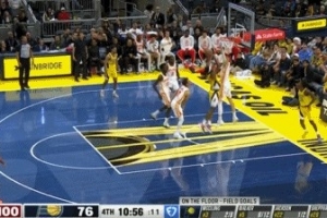 生猛！以賽亞-杰克遜籃下接球 垂直上升力壓波津雙手暴扣