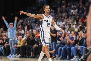 逛夜店了？莫蘭特全場(chǎng)低迷 14中3僅得8分1板7助1斷&三分6中0