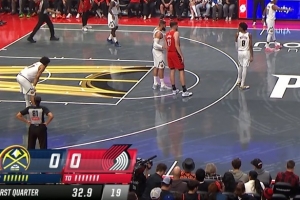 緊張了？開拓者主場首節(jié)快結(jié)束時(shí) 計(jì)分板和計(jì)時(shí)器都出問題了...