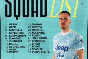 尤文聯(lián)賽大名單：DV9、卡盧盧、凱夫倫-圖拉姆在列，伊爾迪茲缺陣