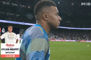 梅開二度，官方：姆巴佩當(dāng)選4-0大勝瓦倫西亞全場最佳球員