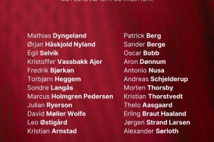 挪威11月世預賽名單：哈蘭德、鮑勃、瑟爾洛特在列，厄德高傷缺